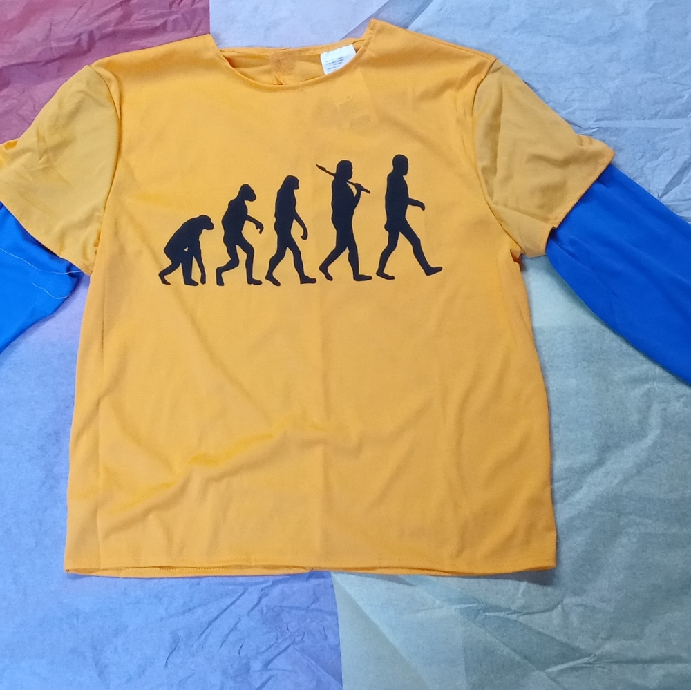 Boys Evolution of Cavemen Halloween Costume Shirt